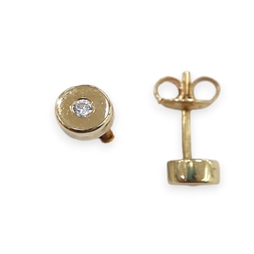Kolczyki złote z cyrkonią pr.585 | EJE386
