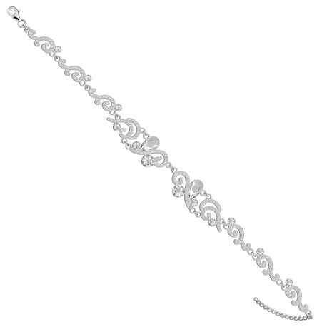 Bransoletka Biżuteria Ślubna srebro z kryształami | EJB235 (1)