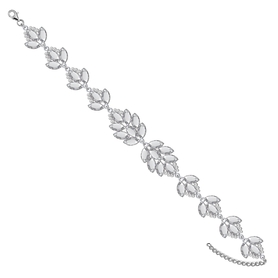 Bransoletka Biżuteria Ślubna srebro z kryształami | EJB263