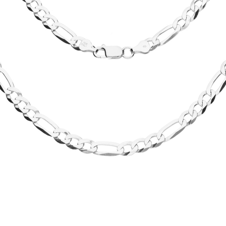 Srebrny męski łańcuszek Figaro 55cm pr 925 | EMC029 (1)