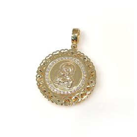 Złoty medalik Matka Boska z dzieciątkiem pr.585 | EJZ141