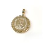 Złoty medalik Matka Boska z dzieciątkiem pr.585 | EJZ141 (1)