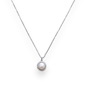 Naszyjnik srebrny z perłą MagmaArt | EJN247