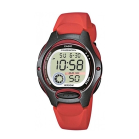 Zegarek dziecięcy Casio LW-200-4AVEF elektorniczny na czerwonym pasku | EWK002